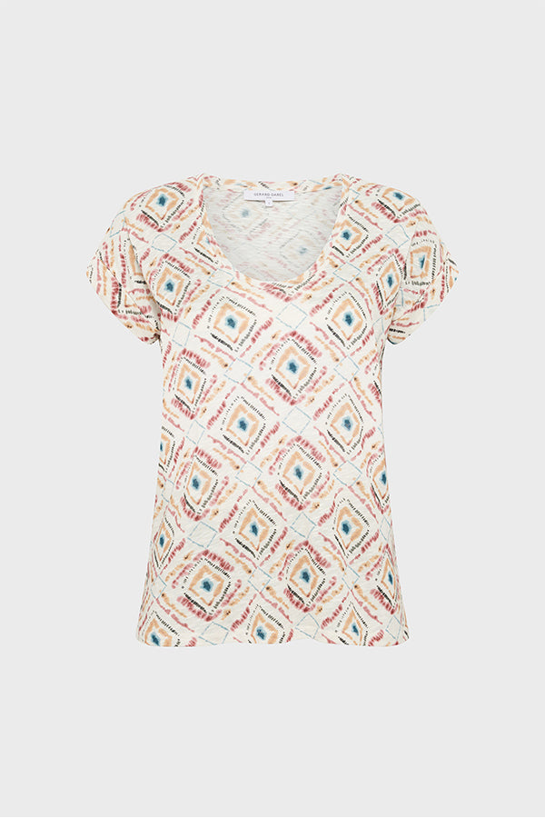 GIOVANNA PRINTED ROUND NECK T-SHIRT