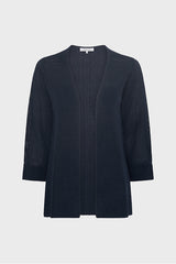 JANIS NAVY IRIDESCENT KNIT CARDIGAN