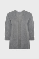 JANIS GREY IRIDESCENT KNIT CARDIGAN