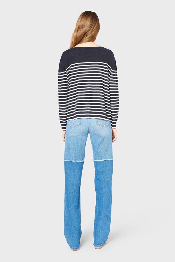 JOHANNE STRIPED SAILOR SWEATER