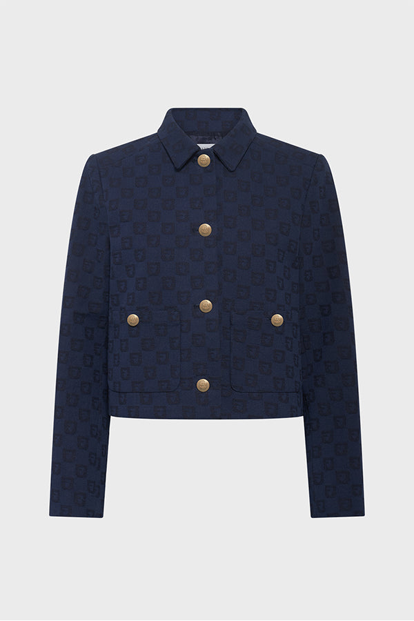 RAMATA MONOGRAM COTTON JACKET