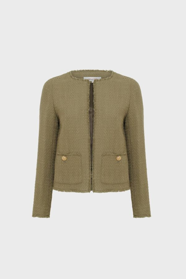 RODINA KHAKI TWEED JACKET