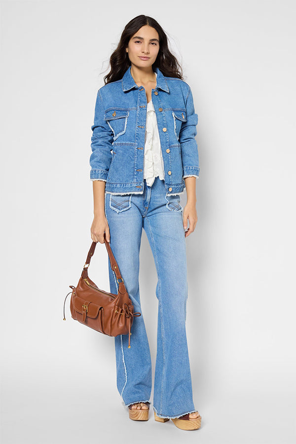 ROMYRA FRINGED DENIM JACKET