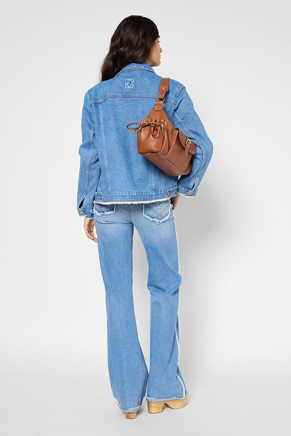ROMYRA FRINGED DENIM JACKET