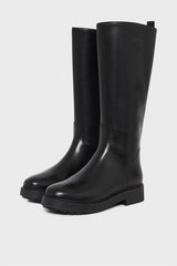 ELEA NOTCHED SOLES LEATHER BOOTS