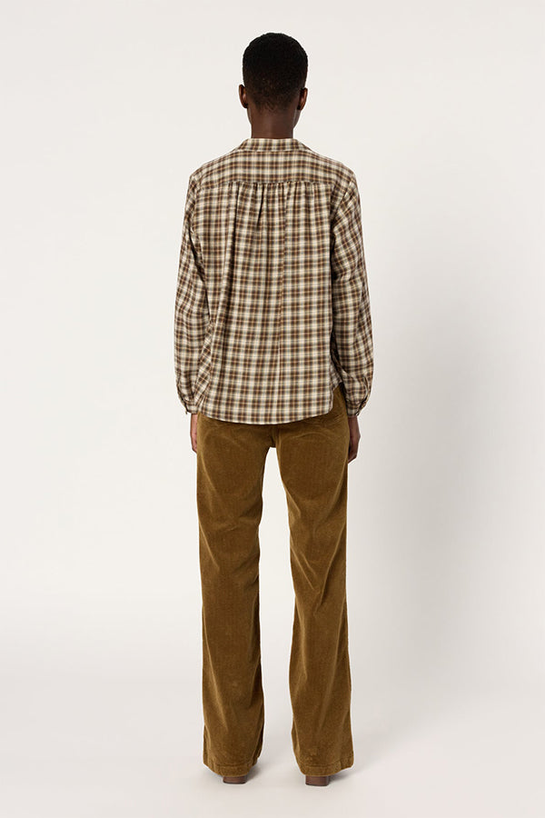 ALINE CHECKED BLOUSE