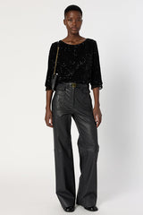 ALIENOR SEQUIN EVENING TOP