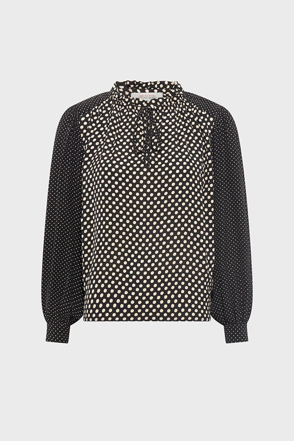 ARIELLE SOFT POLKA DOT BLOUSE
