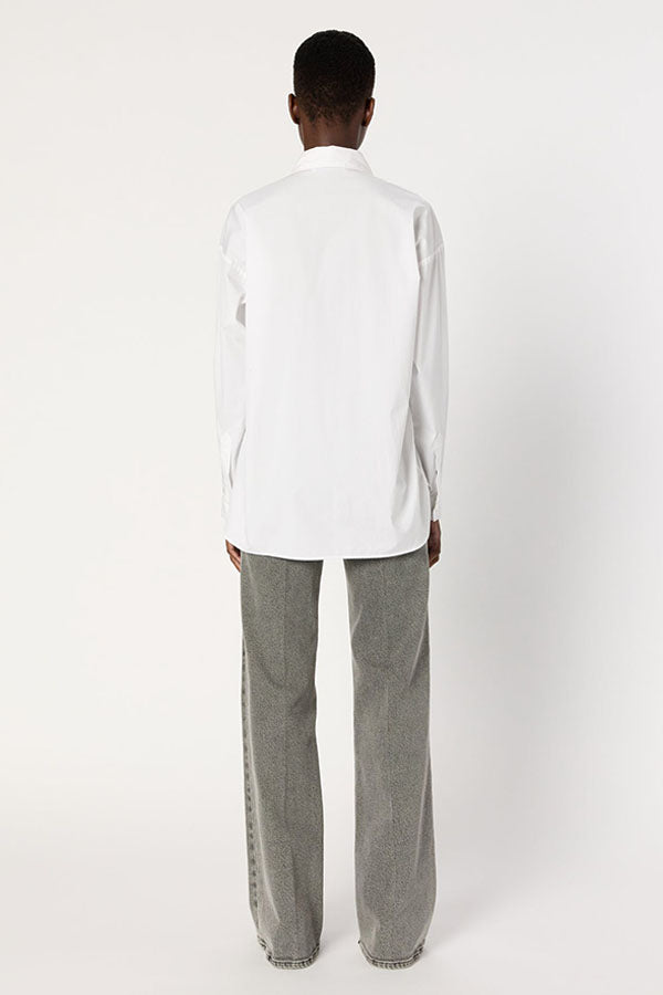 ALIX WHITE COAT OF ARMS COTTON SHIRT