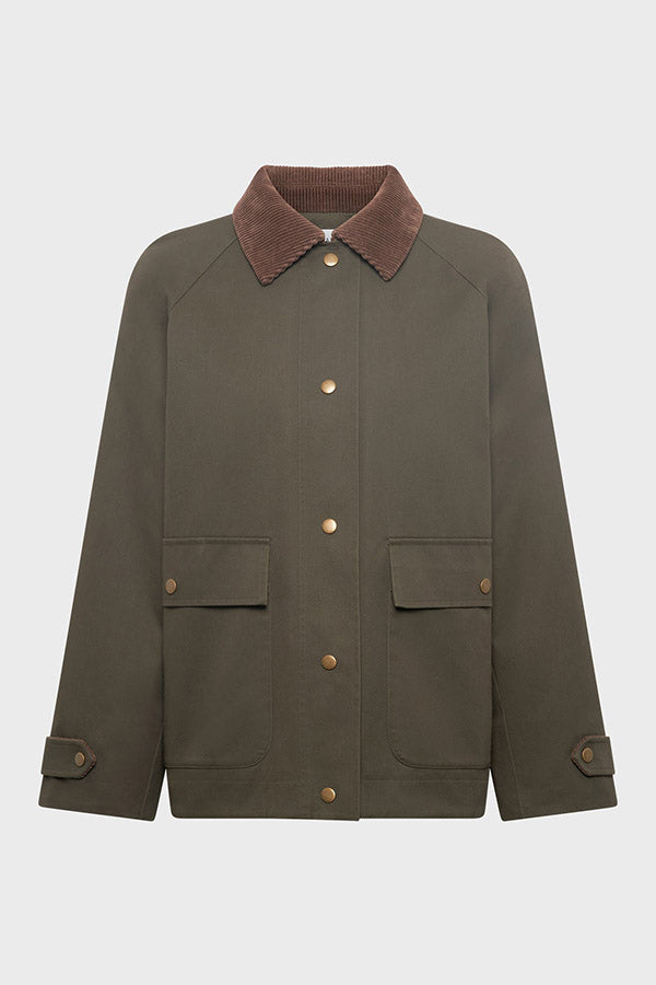 XANA CORDUROY COLLAR PARKA