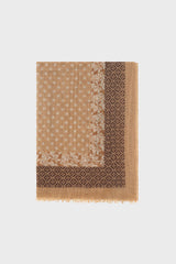 RANIAH PRINTED WOOL AND CASHMERE SCARF
