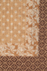 RANIAH PRINTED WOOL AND CASHMERE SCARF