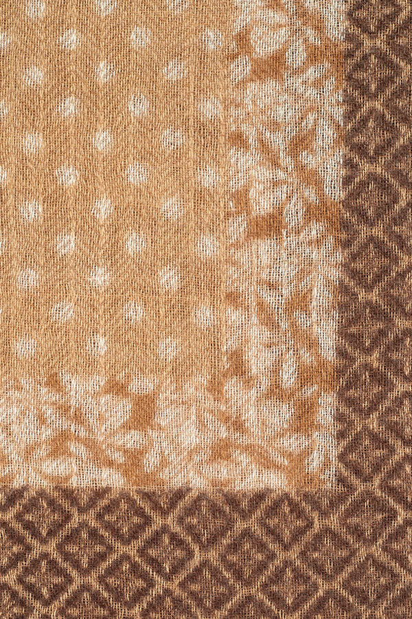 RANIAH PRINTED WOOL AND CASHMERE SCARF