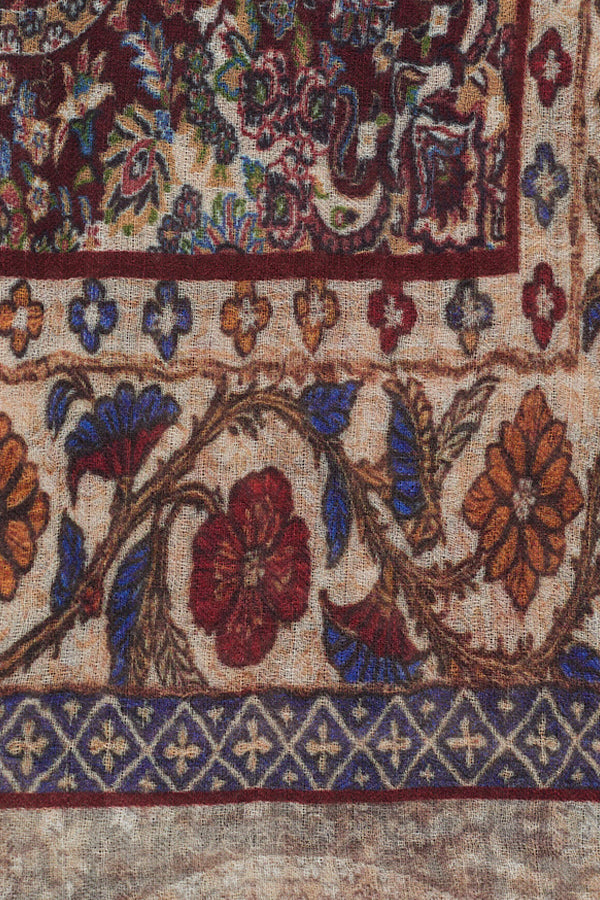 RIVKA WOOL AND MODAL INDIAN SCARF