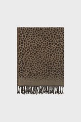 ROXANNA LUREX LEOPARD WOOL SCARF
