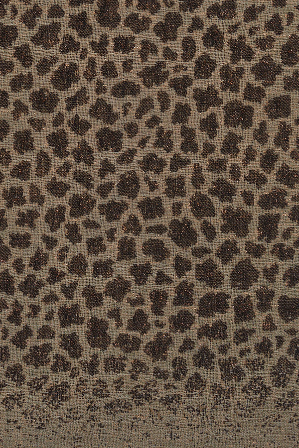 ROXANNA LUREX LEOPARD WOOL SCARF