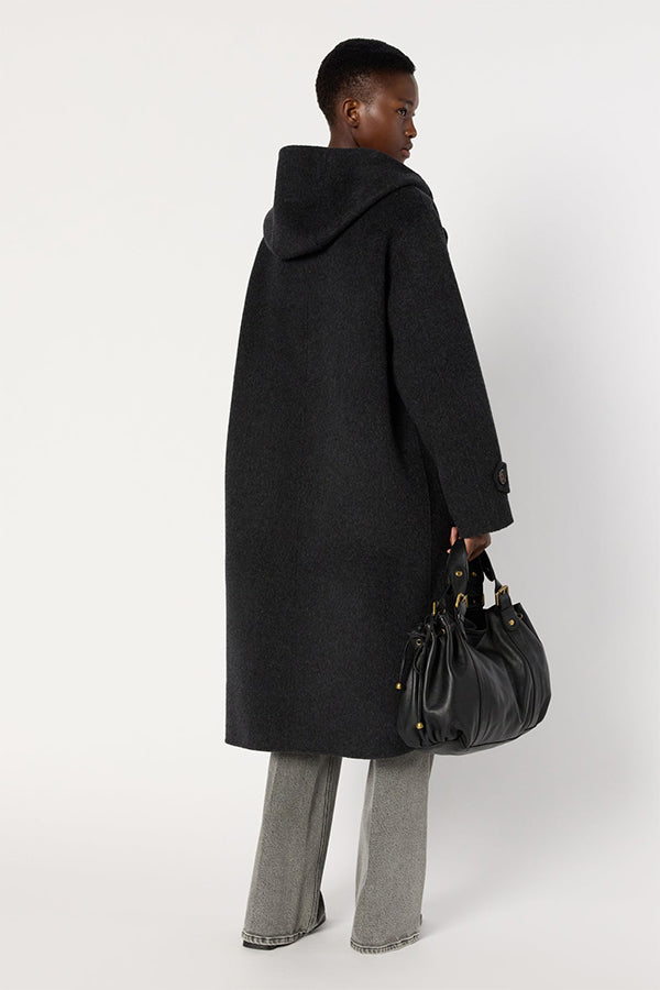 MARIAM MID-LENGTH HOODED WOOL COAT