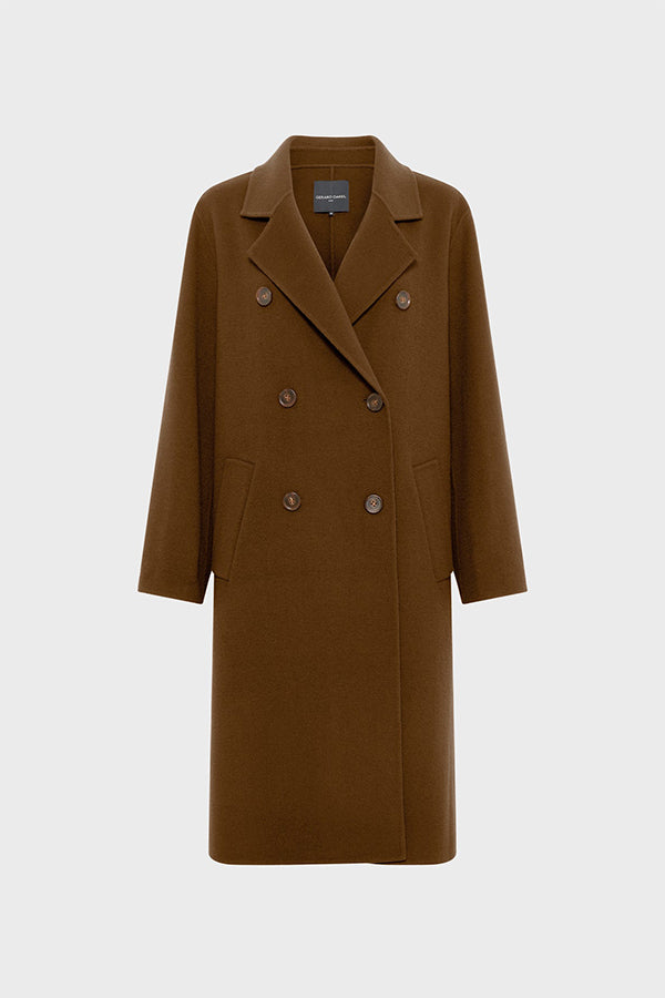 MILENA LONG DOUBLE-FACE WOOL COAT