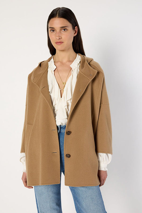 MARLA WOOL CAPE COAT