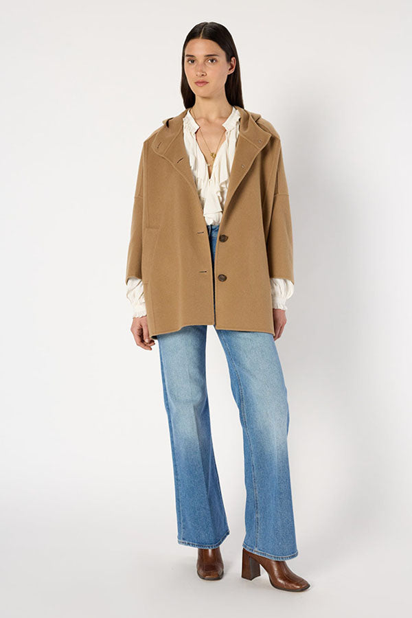 MARLA WOOL CAPE COAT