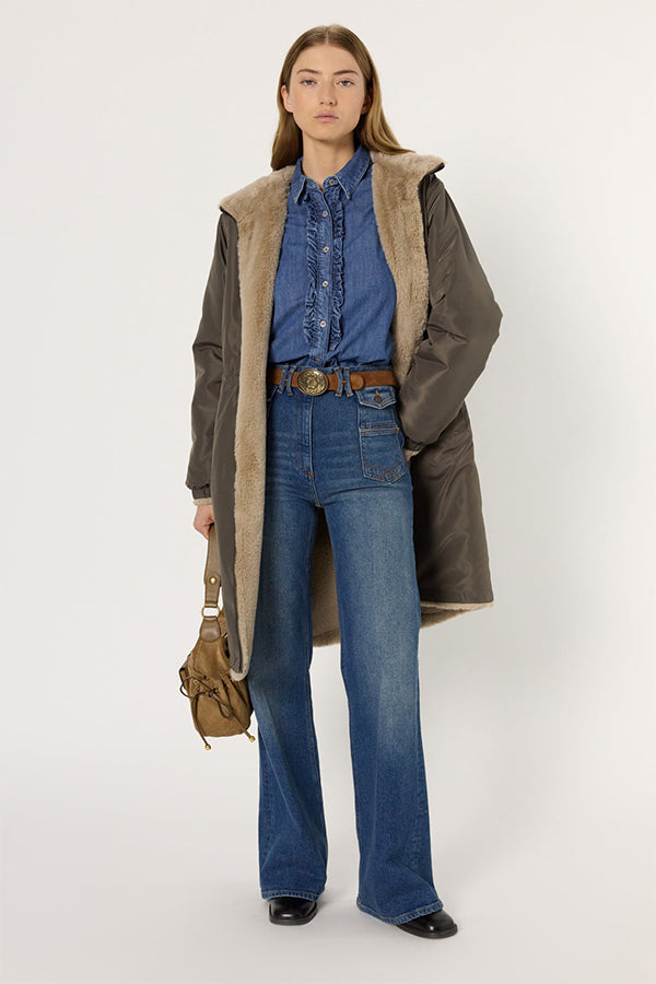 MAYLINE REVERSIBLE FAUX FUR PARKA