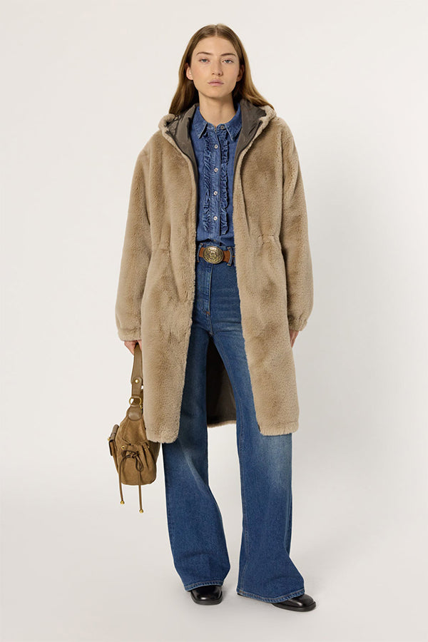 MAYLINE REVERSIBLE FAUX FUR PARKA