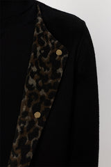 MATILDA REVERSIBLE PLAIN LEOPARD COAT