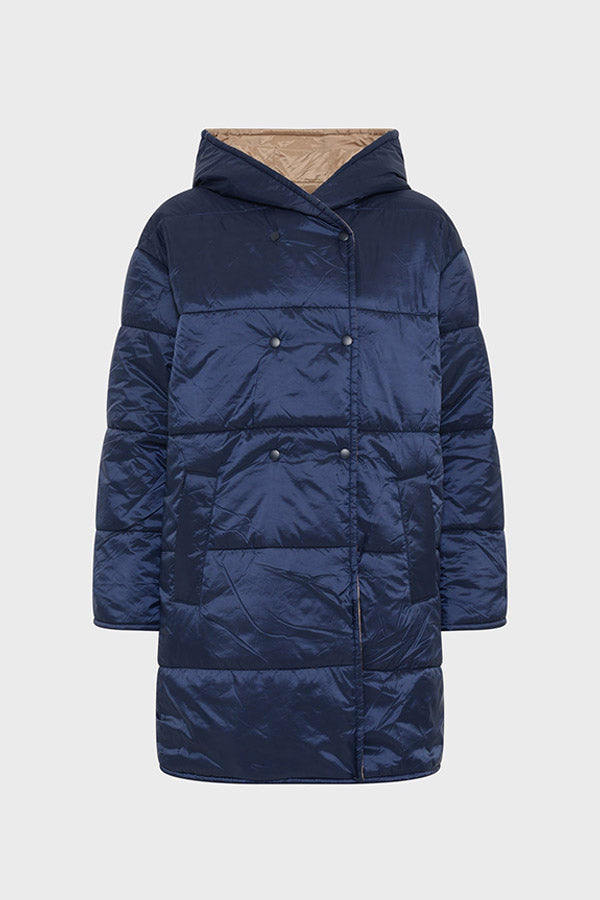 MATHILDE REVERSIBLE HOODED DOWN JACKET