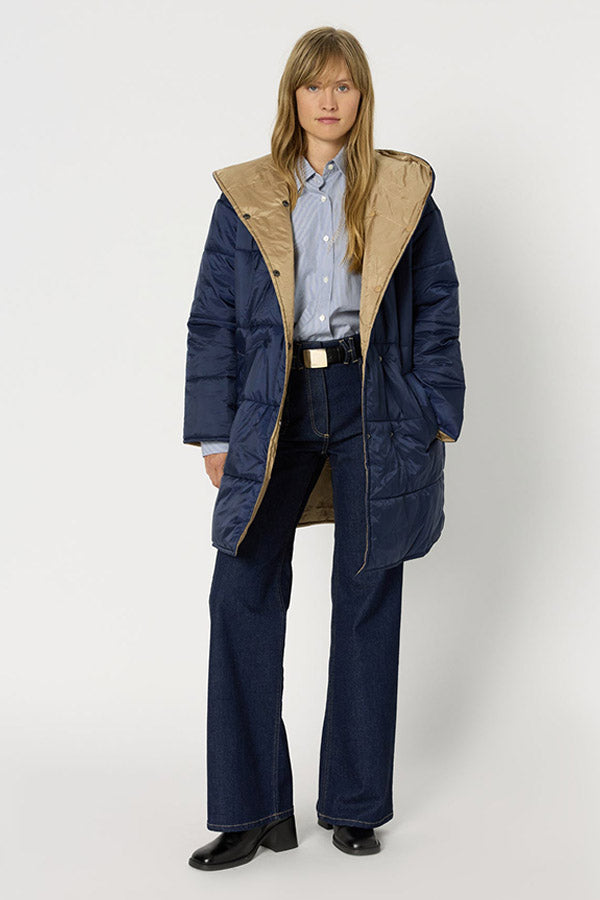 MATHILDE REVERSIBLE HOODED DOWN JACKET