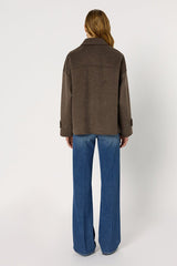 MELODIE DOUBLE-FACE OVERSHIRT STYLE WOOL COAT