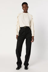 CAROLINE HIGH WAISTED WIDE LEG TAILORED TROUSERS
