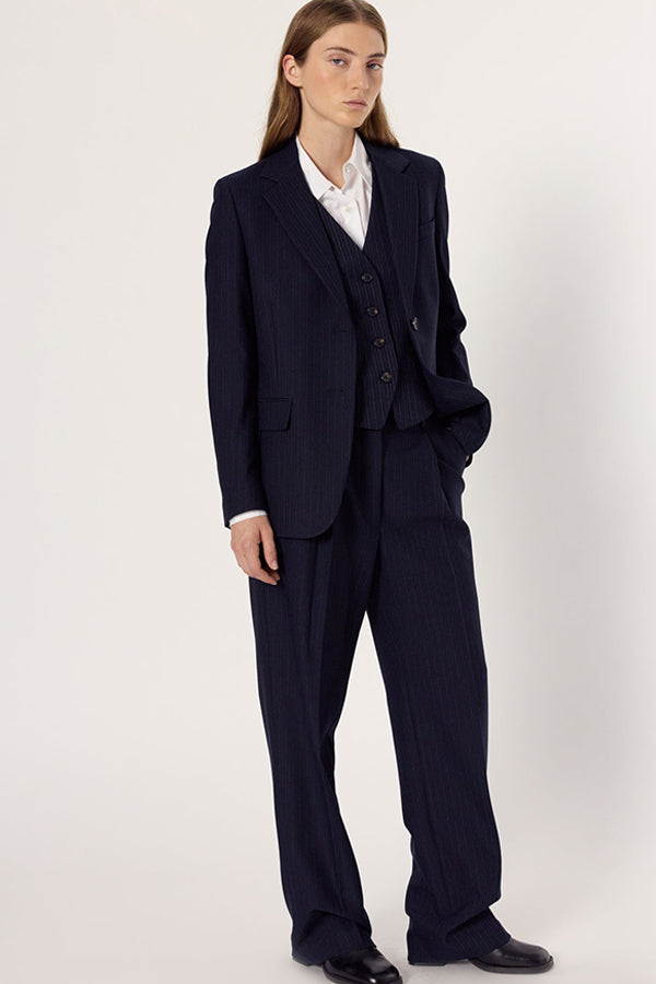 CHARLENE PINSTRIPE SUIT TROUSERS