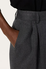 CYRIELLE PLAIN WIDE-LEG TROUSERS