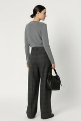 CAPUCINE PRINCE OF WALES SUIT TROUSERS