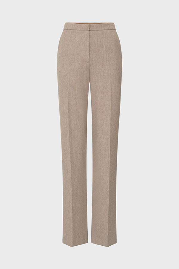 CECILE SAND ELASTICATED SUIT TROUSERS