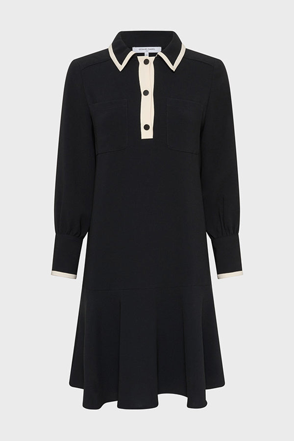LIVIA SHIRT COLLAR BICOLOR DRESS