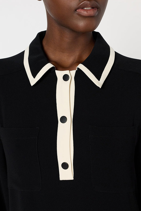 LIVIA SHIRT COLLAR BICOLOR DRESS