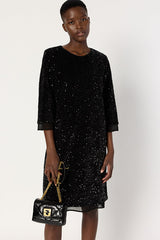 LIORA EVENING SEQUIN STRAIGHT DRESS