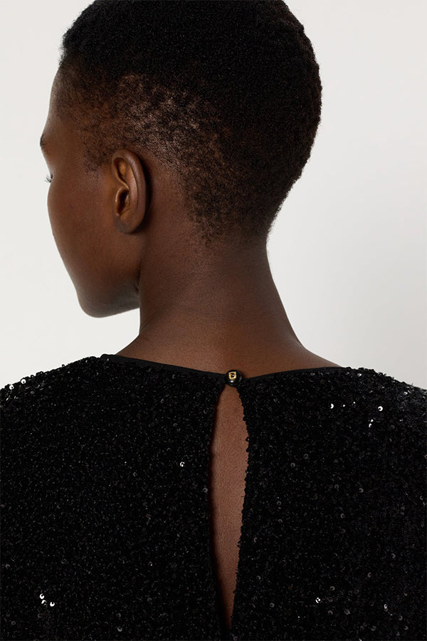 LIORA EVENING SEQUIN STRAIGHT DRESS