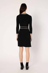 LANI TWO TONE KNIT MINIDRESS