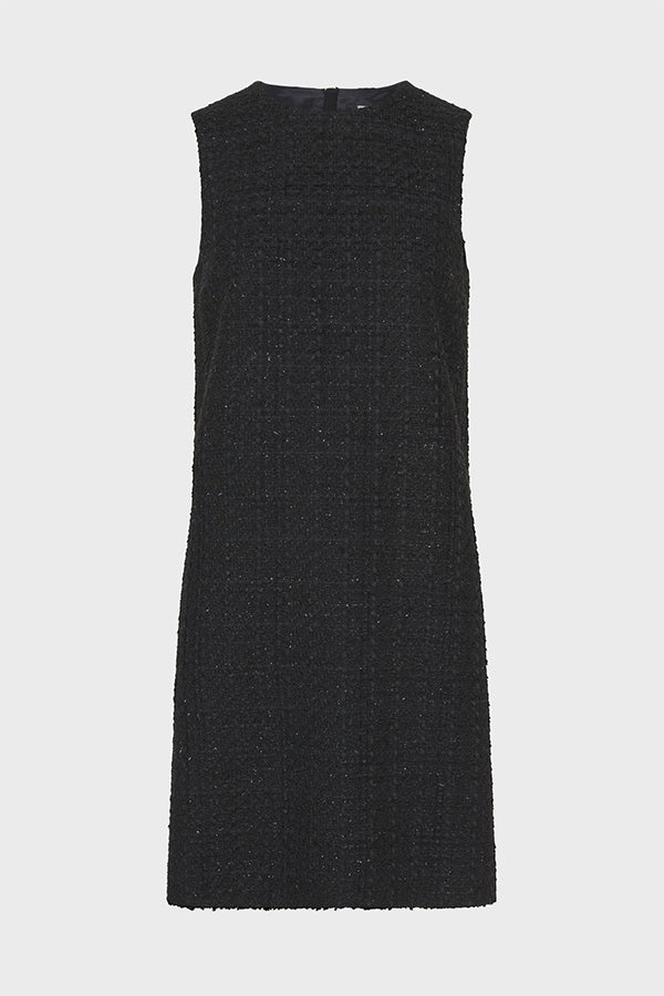 LILA TWEED LUREX SLEEVELESS DRESS