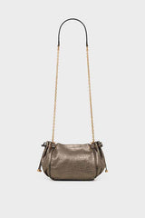 LE MINI 24 METALLIC BUBBLE LEATHER CROSSBODY BAG