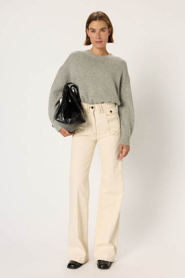 SIMPLE BAG BLACK CRINKLED EFFECT LEATHER SHOPPING BAG