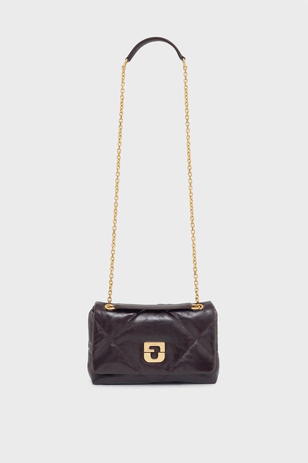 LE FANNY CRINKLED EFFECT LEATHER CROSSBODY BAG