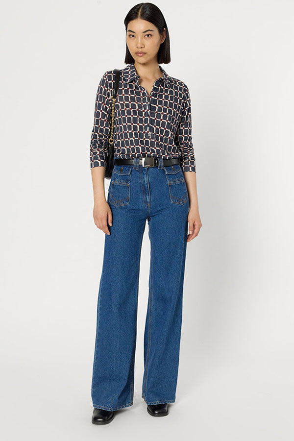 HORTENSE PRINTED POLO TEE-SHIRT
