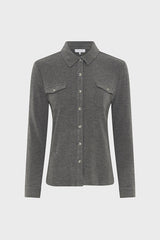 HONORINE HEATHER GREY JERSEY SHIRT