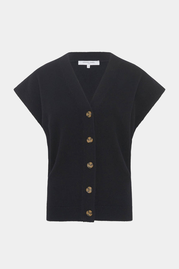 EGLEA SLEEVELESS WOOL CARDIGAN