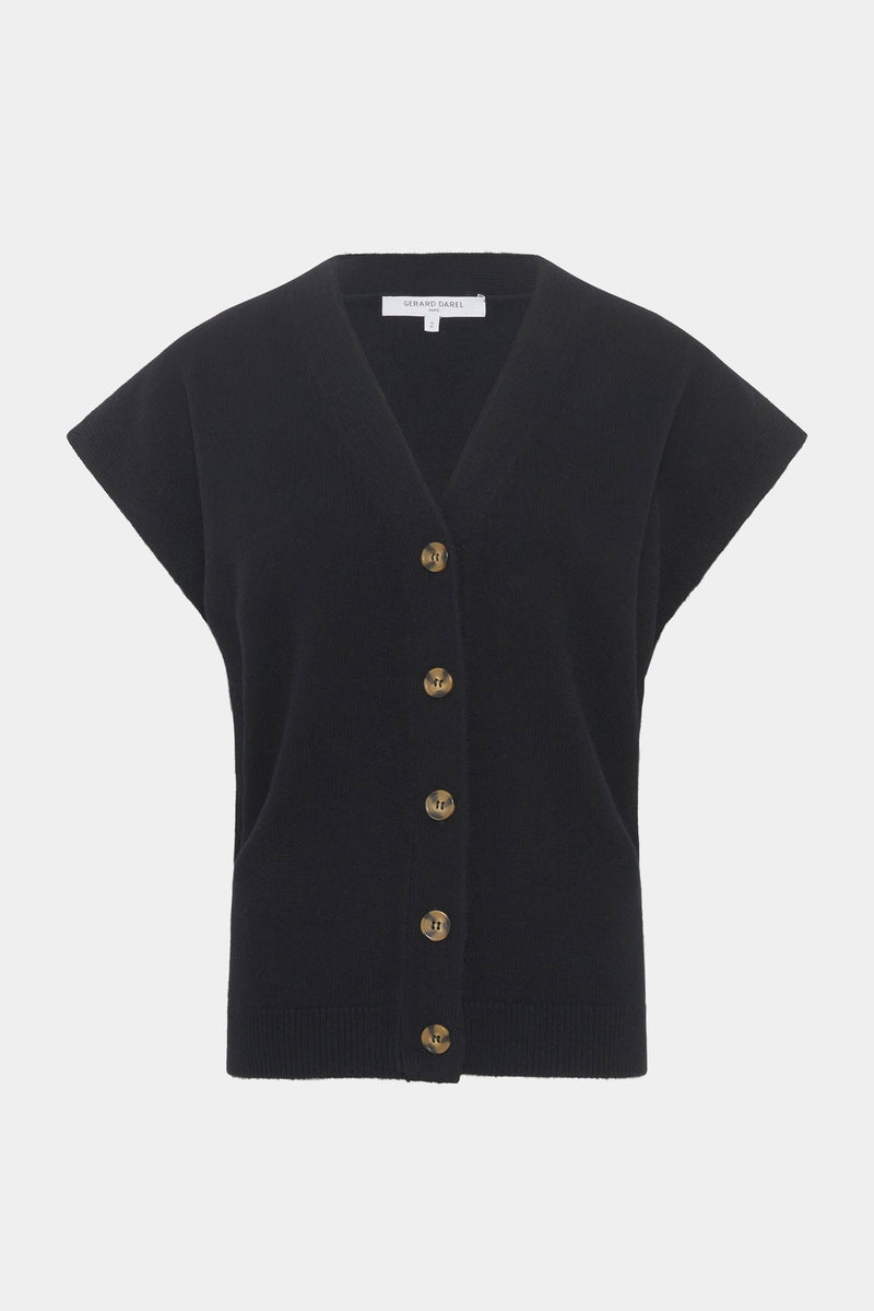 EGLEA SLEEVELESS WOOL CARDIGAN