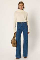 EDANA TURTLENECK CASHMERE SWEATER