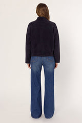 ELVIRA FURRY STYLE ZIPPERED CARDIGAN